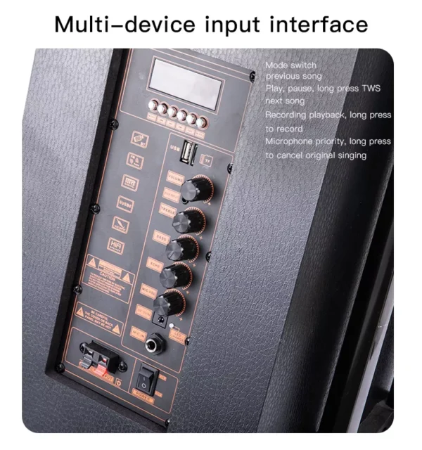 اسپیکر بلوتوث 8 اینچ یسیدو مدل Yesido Outdoor Speaker YSW15