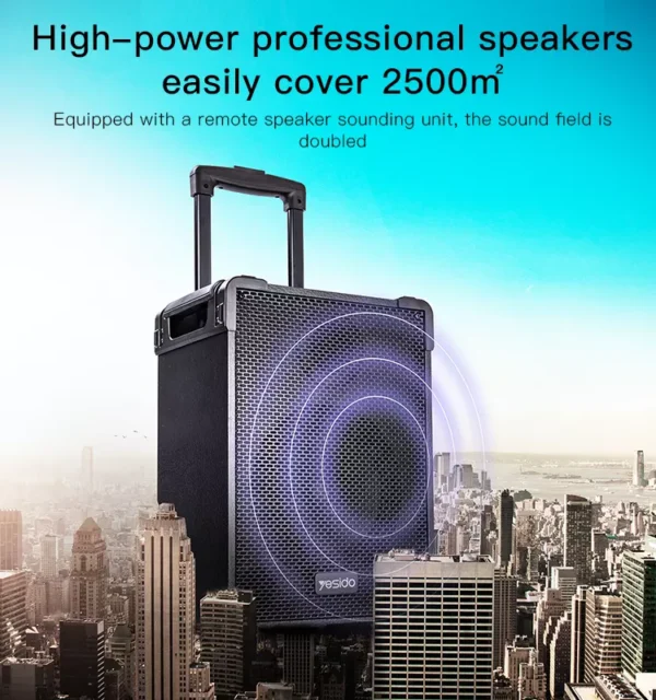 اسپیکر بلوتوث 8 اینچ یسیدو مدل Yesido Outdoor Speaker YSW15